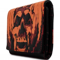 LOUNGEFLY HALLOWEEN II MICHAEL MYERS PUMPKIN TRIFOLD WALLET