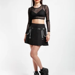 Tripp NYC Shop Sour+Plus TRIPP BLACK HARNESS CHAIN SKIRT