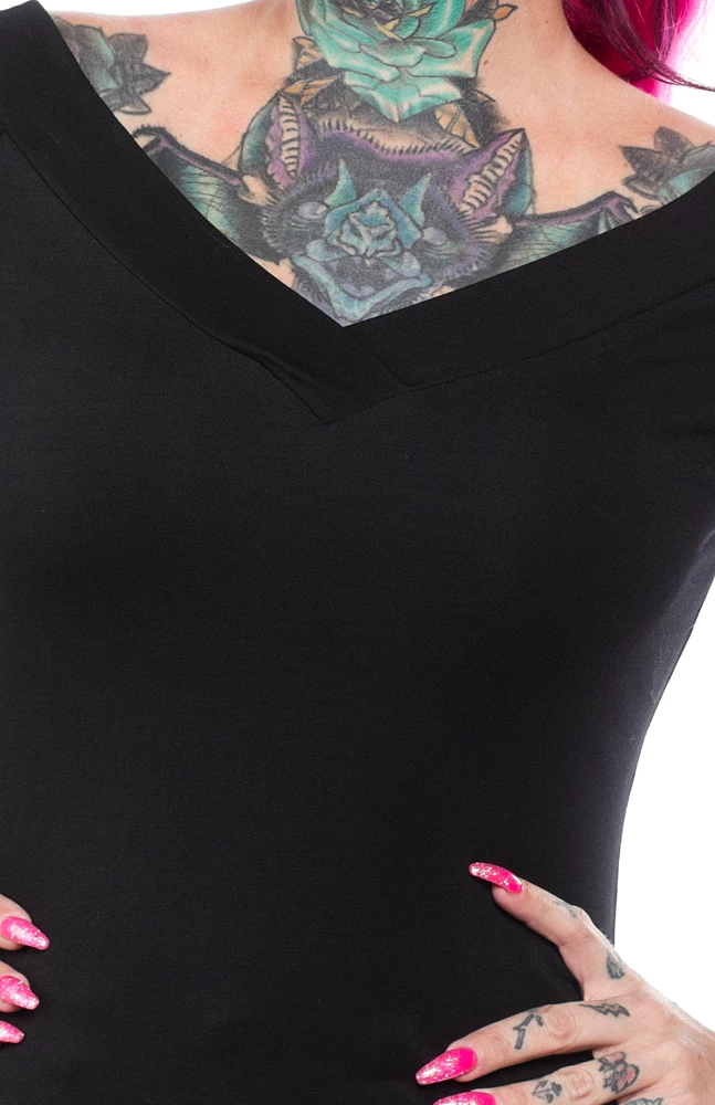 HELL BUNNY ALEX TOP BLACK Shop Sour+Plus