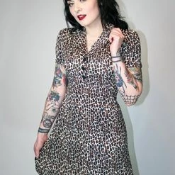 SOURPUSS LEOPARD ROSIE DRESS