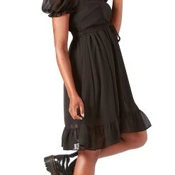 SOURPUSS CREAM PUFF DRESS BLACK Shop Sour+Plus