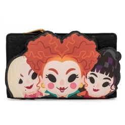 LOUNGEFLY DISNEY HOCUS POCUS SANDERSON SISTERS FLAP WALLET Accessories