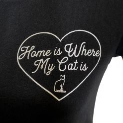 None Shop Sour+Plus KITTEES HOME IS WHERE MY CAT IS TEE