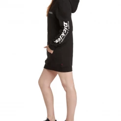 DICKIES GIRL LOGO HOODIE DRESS