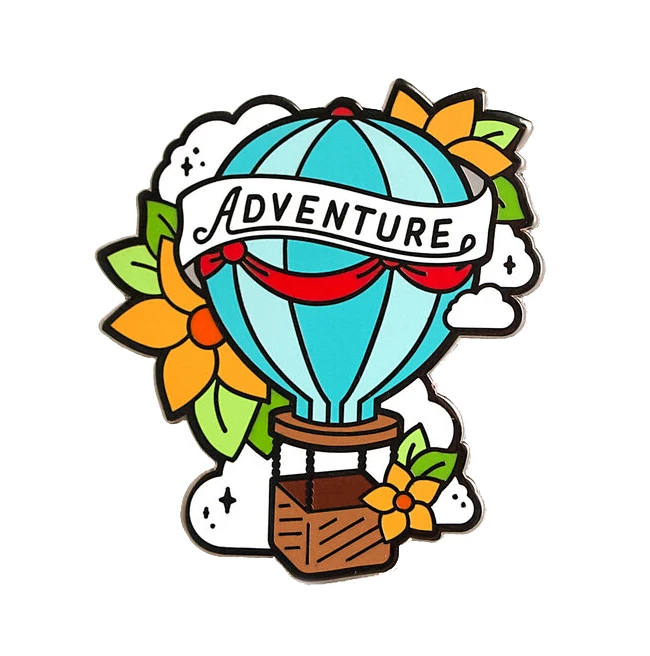 LUXCUPS CREATIVE HOT AIR BALLOON ENAMEL PIN