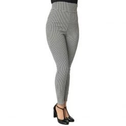 Shop Sour+Plus UNIQUE VINTAGE HOUNDSTOOTH RIZZO CIGARETTE PANTS