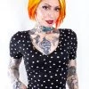 Shop Sour+Plus SOURPUSS POLKA DOT SUZIE TOP BLK/WHT