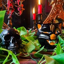 SOURPUSS BLACK CAT MUG Haunted Homewares