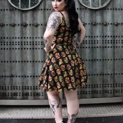 Neon Dreams SOURPUSS TINY TIKI CAMI SKATER DRESS
