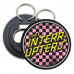 None THE INTERRUPTERS CHECKERED BOTTLE OPENER KEYCHAIN I'm With The Band