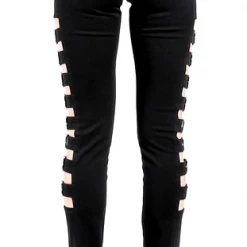 Tripp NYC TRIPP SIDE BUCKLE PANTS BLACK Apparel