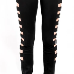 Tripp NYC TRIPP SIDE BUCKLE PANTS BLACK Apparel