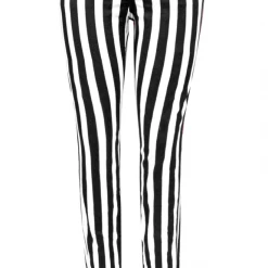 Tripp NYC TRIPP BLK/WHT STRIPED HIGH WAIST PANTS