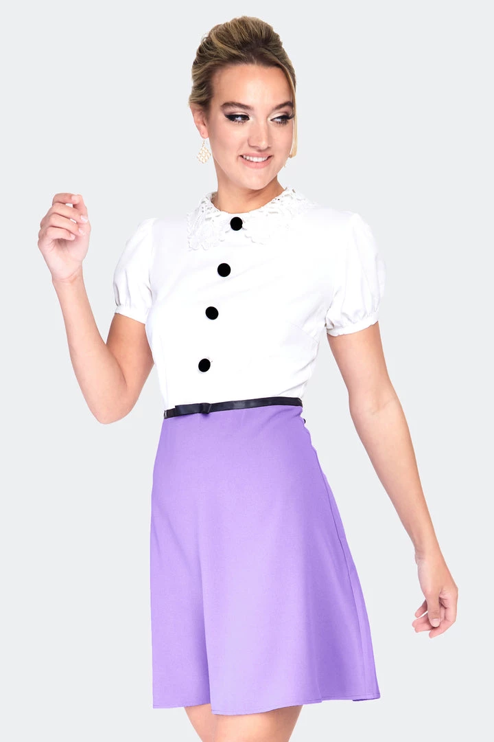 Apparel VOODOO VIXEN JACKIE CONTRAST BABYDOLL DRESS