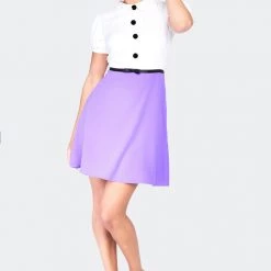 Apparel VOODOO VIXEN JACKIE CONTRAST BABYDOLL DRESS