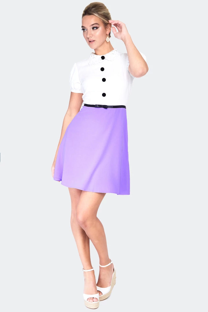 Apparel VOODOO VIXEN JACKIE CONTRAST BABYDOLL DRESS