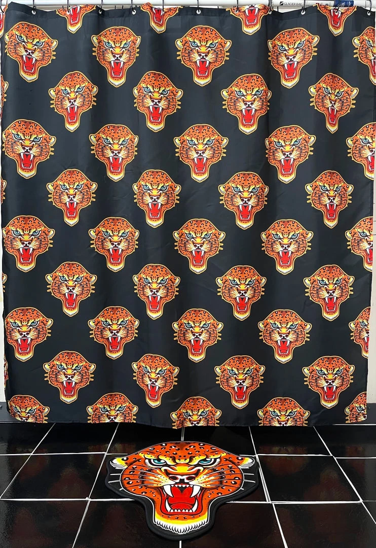 SOURPUSS JAGUAR SHOWER CURTAIN Haunted Homewares