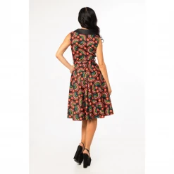 MISS LULO RAINBOWS JANI SWING DRESS