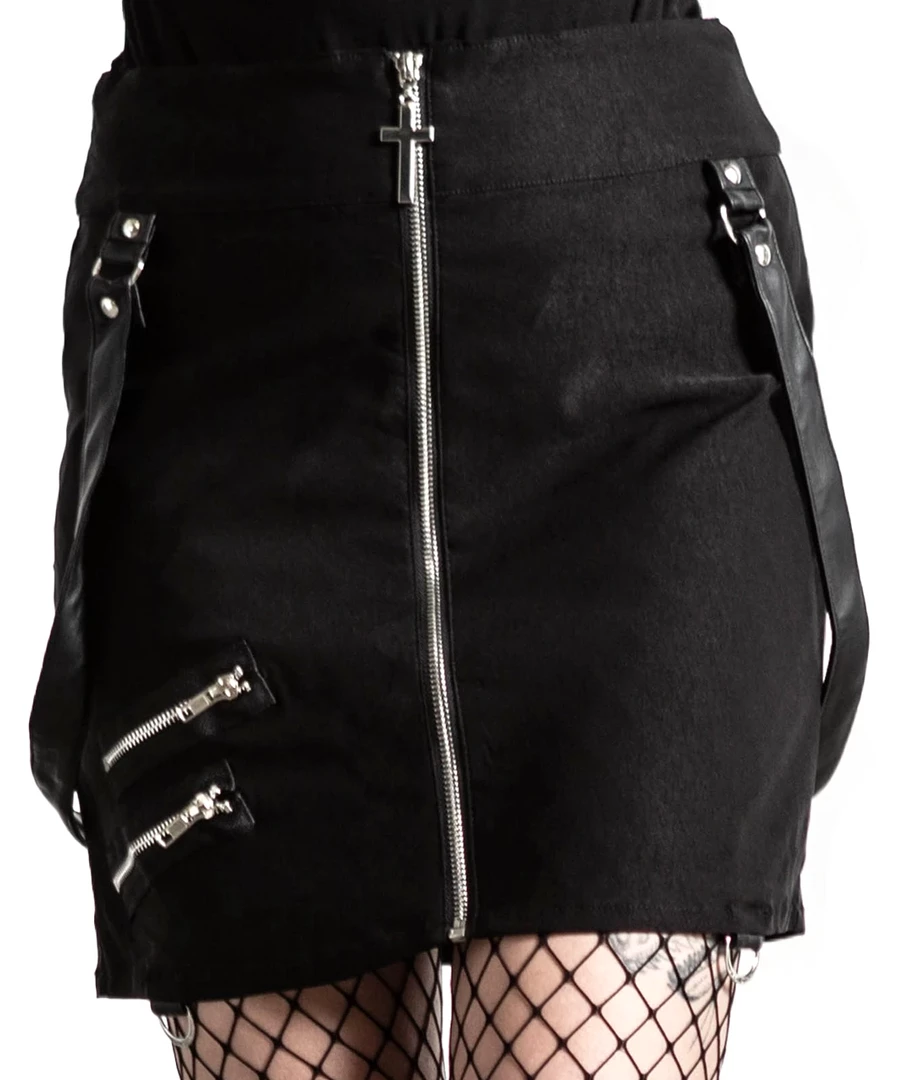 KILLSTAR KATY COFFIN MINI SKIRT