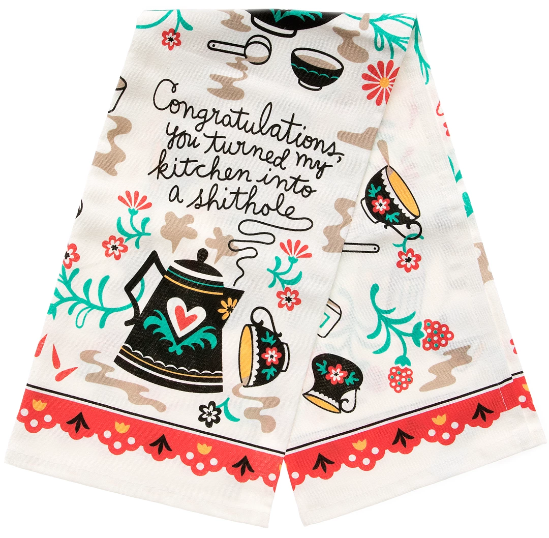 Blue Q KITCHEN SH*THOLE DISH TOWEL