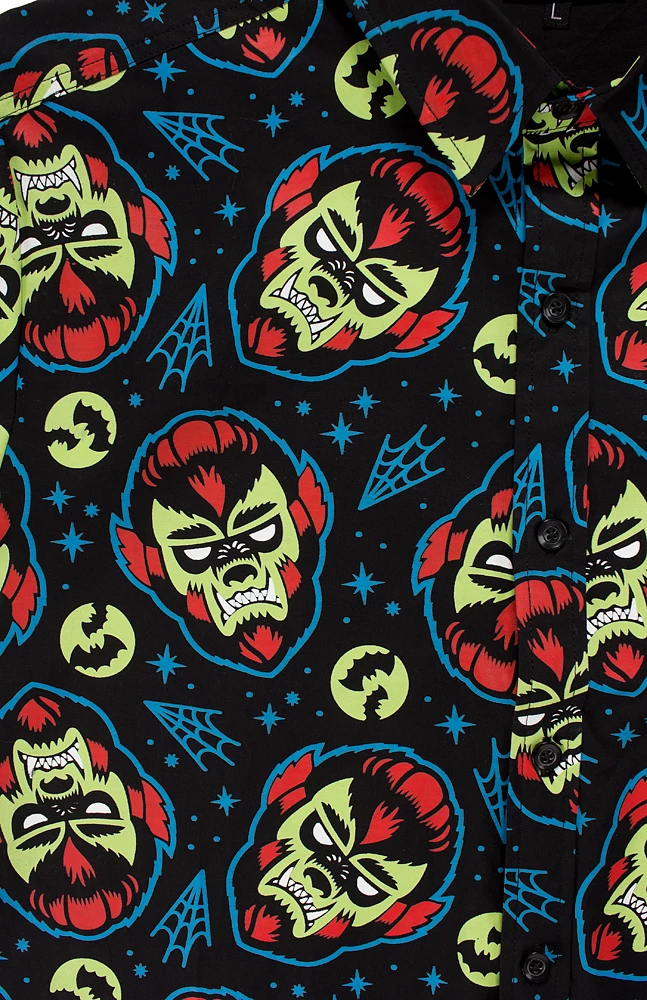 KUSTOM KREEPS WOLFMAN BUTTON DOWN