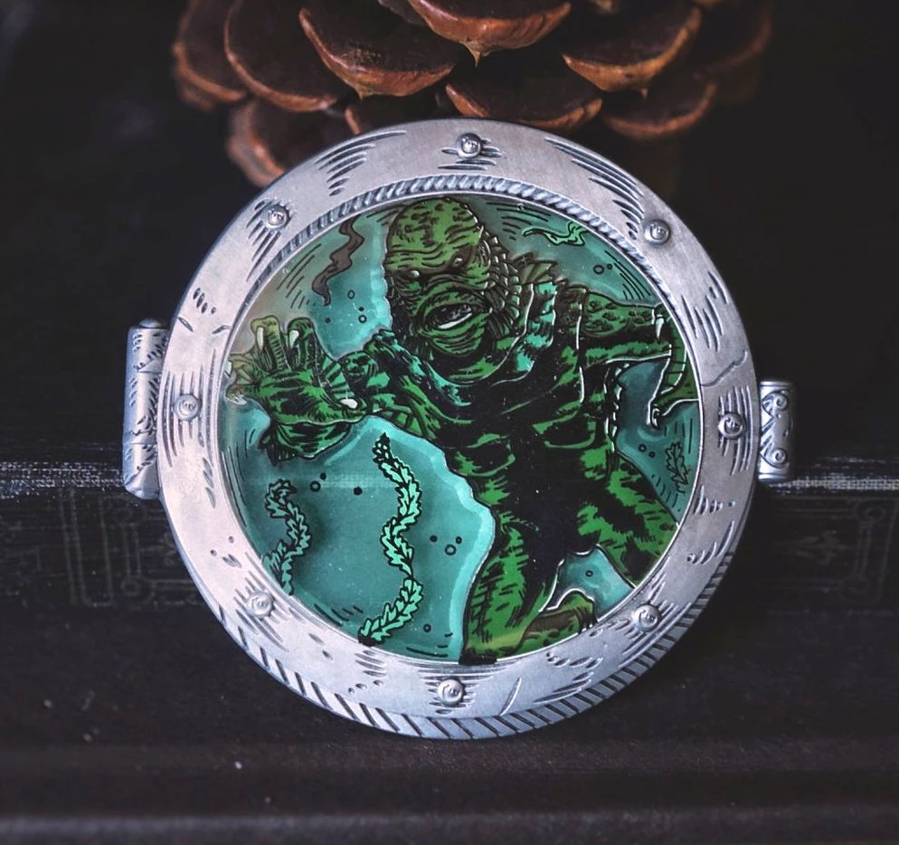 LIVELY GHOSTS LAGOON DWELLER ENAMEL PIN