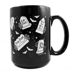 Haunted Homewares SOURPUSS RUDE TOMBS BIG COFFEE MUG