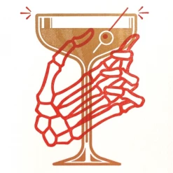 HELLCATS USA COCKTAIL GREETING CARD Lifestyle