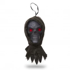 None HANGING SOUND & LIGHT MOTION ACTIVATED REAPER SKULL Homewares