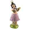 None LUAU DANCER WITH PINK SKIRT GLASS ORNAMENT Homewares