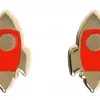 Accessories LUXCUPS CREATIVE RED ROCKET EARRINGS