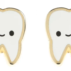 LUXCUPS CREATIVE TEETH EARRINGS