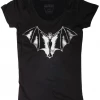 LUCKY 13 VAMPY SCOOP NECK TEE