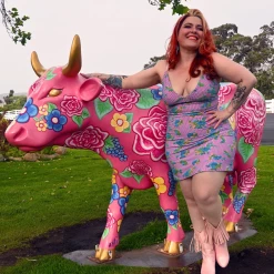 WAX POETIC LYDIA FLORAL TUFTED KNIT SLIP DRESS