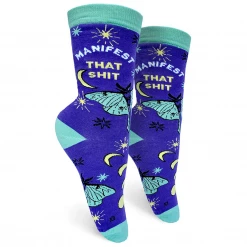 Groovy Things Co. GROOVY THINGS CO MANIFEST THAT SH*T WOMENS CREW SOCKS
