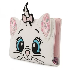LOUNGEFLY DISNEY MARIE FLORAL FACE FLAP WALLET Accessories