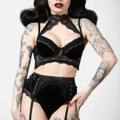 KILLSTAR MERCY LACE GARTER BELT BLACK Shop Sour+Plus