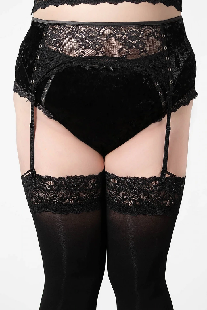 KILLSTAR MERCY LACE GARTER BELT BLACK Shop Sour+Plus
