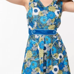 Shop Sour+Plus SMAK PARLOUR MOD FLORAL TOTALLY RADICAL FIT & FLARE DRESS