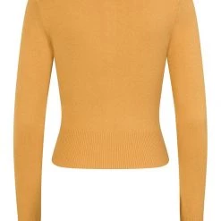 HELL BUNNY PALOMA CARDIGAN MUSTARD