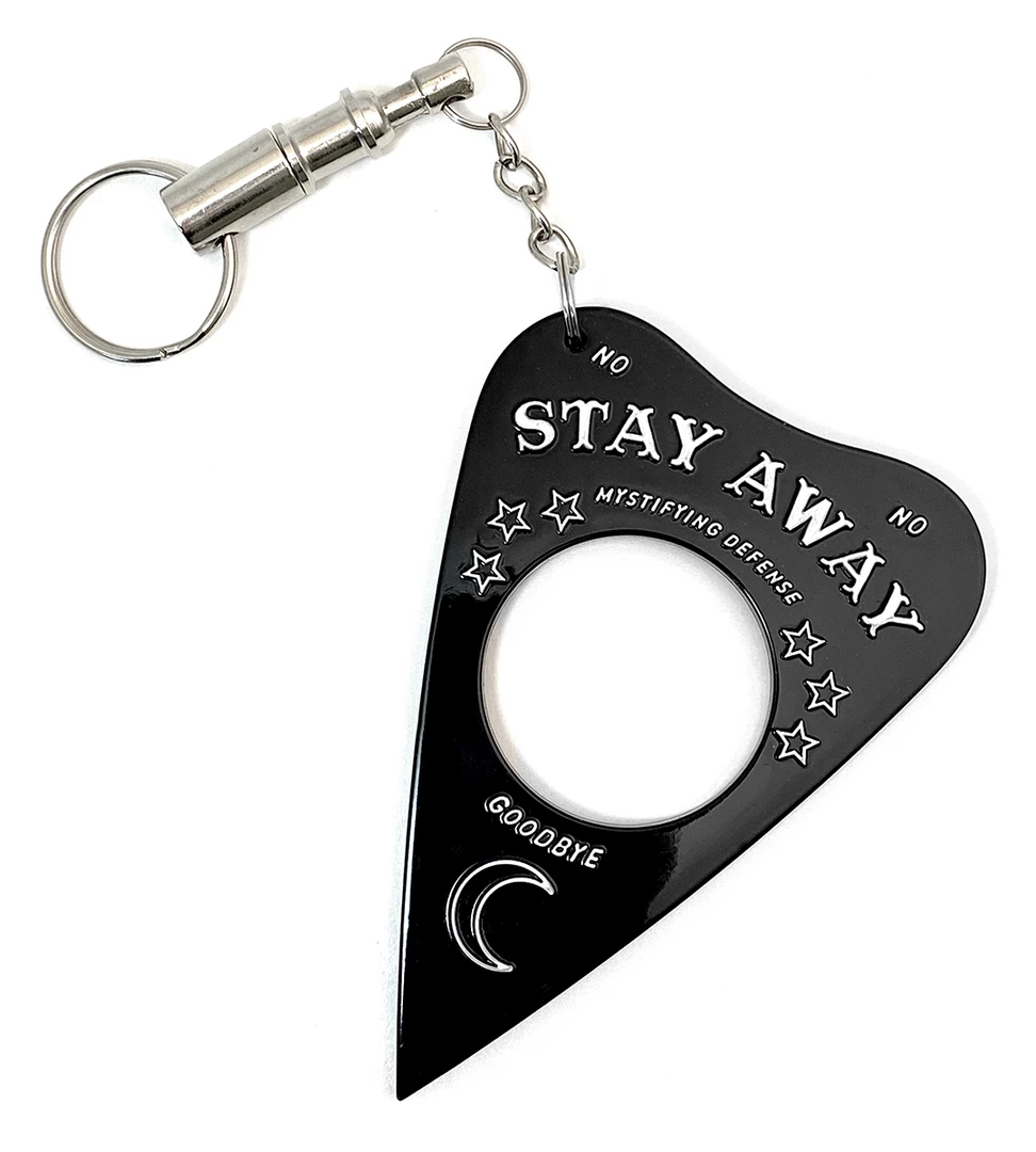 None MYSTIFYING DEFENSE OUIJA PLANCHETTE KEYCHAIN