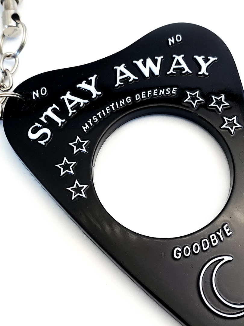 None MYSTIFYING DEFENSE OUIJA PLANCHETTE KEYCHAIN