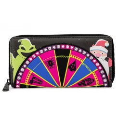 Accessories LOUNGEFLY DISNEY NIGHTMARE BEFORE CHRISTMAS OOGIE BOOGIE WHEEL ZIP WALLET