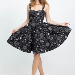 Shop Sour+Plus EVA ROSE NIGHT SKY FIT & FLARE DRESS