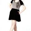 SOURPUSS NOKTURNAL BATS RAGLAN SKATER DRESS GRAY Shop Sour+Plus