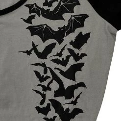 SOURPUSS NOKTURNAL BATS RAGLAN SKATER DRESS GRAY Shop Sour+Plus