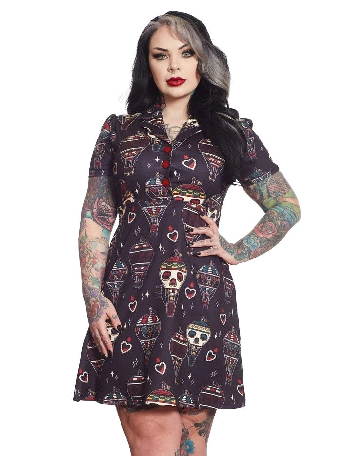 SOURPUSS BON VOYAGE ROSIE DRESS