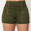 What's New UNIQUE VINTAGE OLIVE DENIM SUMMER LOVE SHORTS