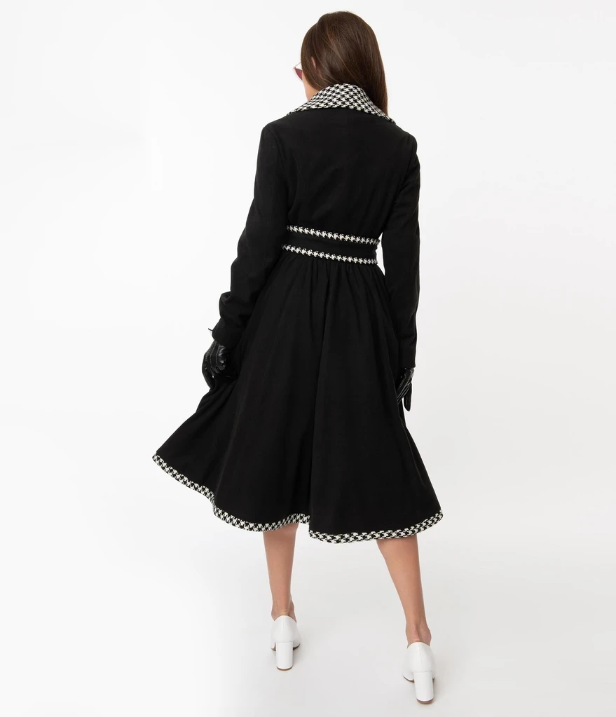 Shop Sour+Plus UNIQUE VINTAGE HOUNDSTOOTH PARKVIEW SWING COAT
