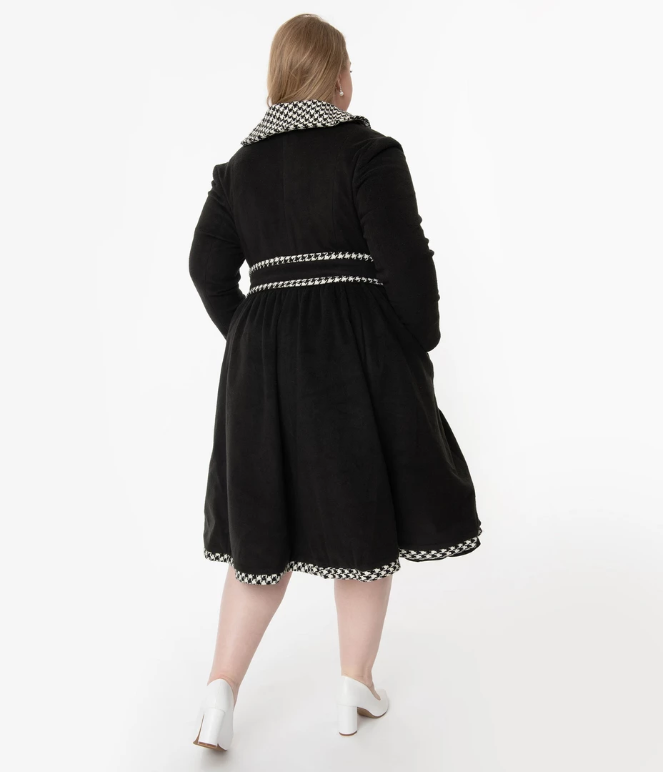 Shop Sour+Plus UNIQUE VINTAGE HOUNDSTOOTH PARKVIEW SWING COAT
